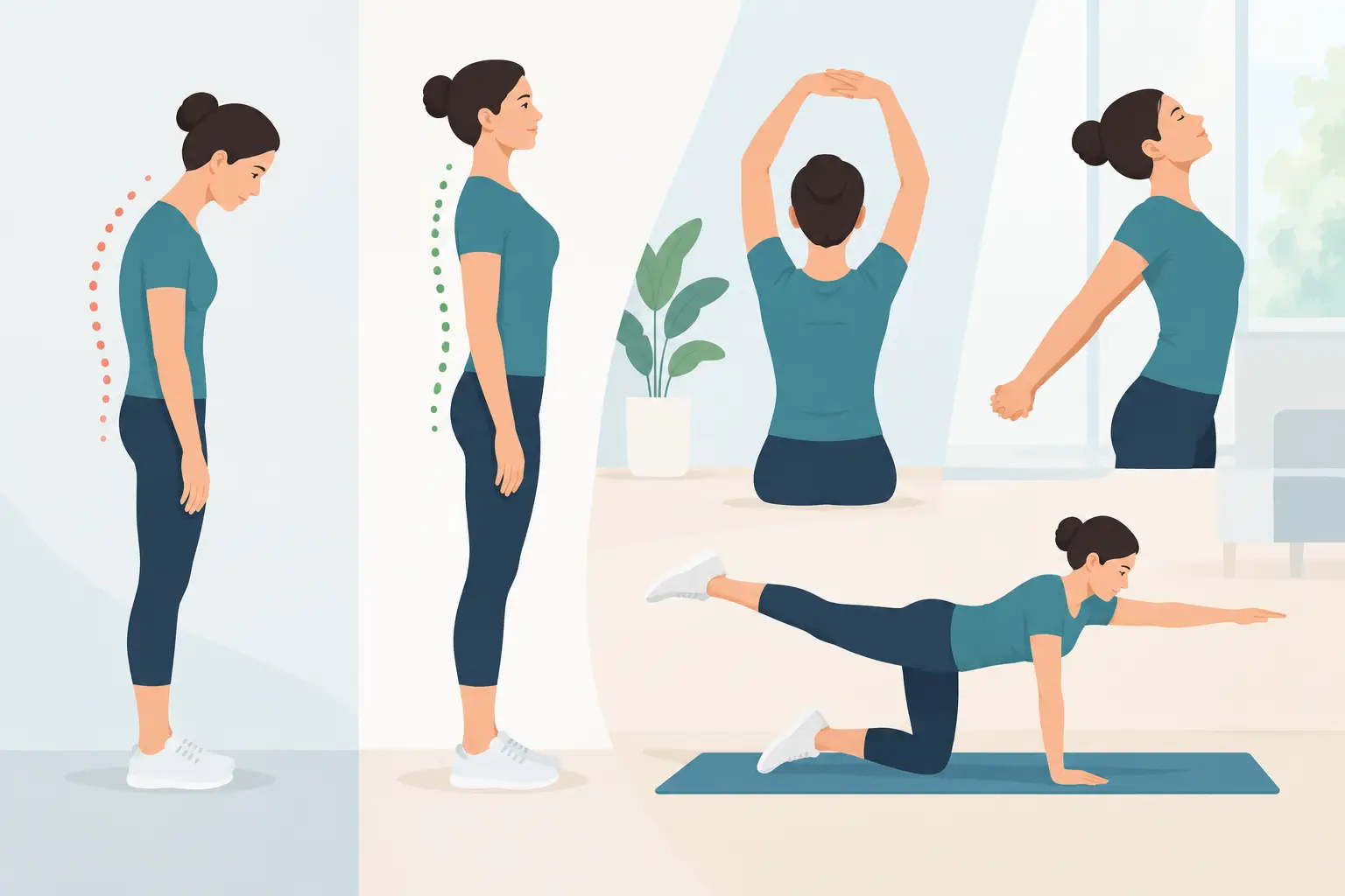 Posture Correction Exercises for Adults That Work
